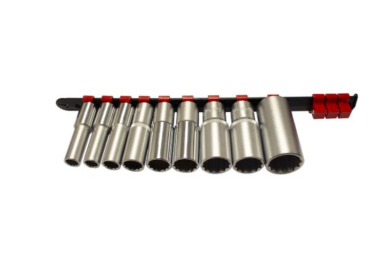 Imagem de REGUA 09 CHAVES CAIXA 1/2"  BIHEXAGONAL LONGA