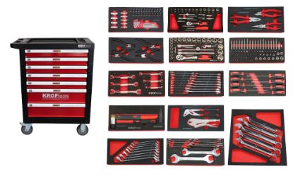 Imagem de CARRO FERRAMENTA 7 GAVETAS 237PCS. VERMELHO