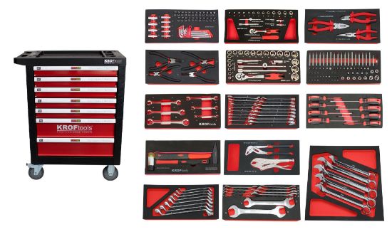 Imagem de CARRO FERRAMENTA 7 GAVETAS 237PCS. VERMELHO