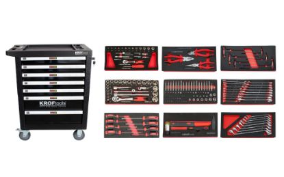 Imagem de CARRO FERRAMENTA 7 GAVETAS 174PCS. PRETO