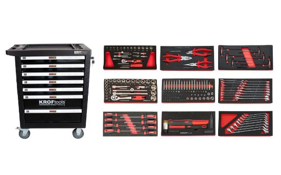 Imagem de CARRO FERRAMENTA 7 GAVETAS 174PCS. PRETO