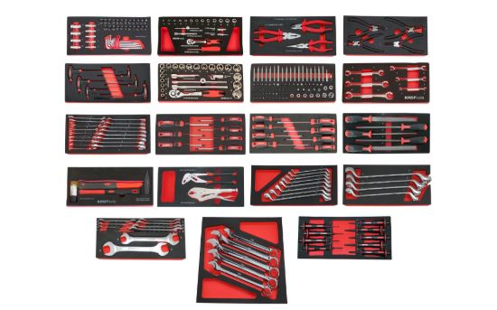 Imagem de CARRO FERRAMENTA 7 GAVETAS 259PCS. VERMELHO