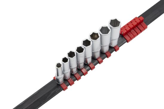 Imagem de REGUA 08 CHAVES CAIXA 1/4"  HEXAGONAL  LONGA