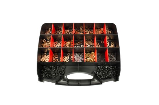 Imagem de SORTIDO ANILHAS COBRE INJETORES 551 PECAS