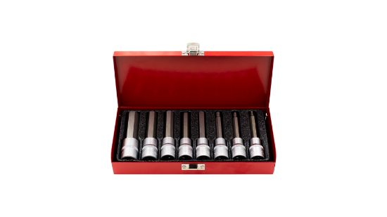 Imagem de JG 08 CHAVES 1/2" C/ BIT HEX. LONGAS 4-17mm