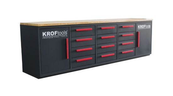 Imagem de BANCADA DE TRABALHO COM GAVETAS 2,85MT