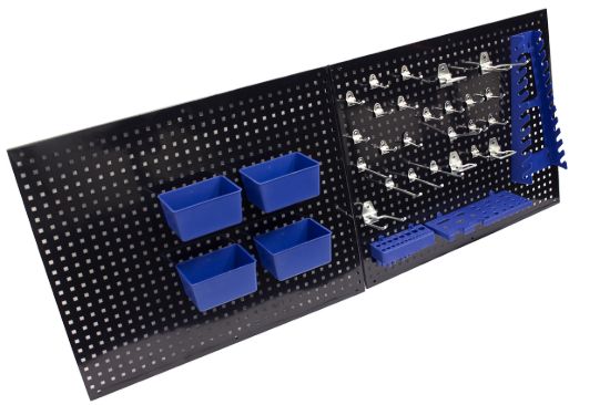 Imagem de KIT 2 PAINEIS PERFURADOS C/ 32 ACESSÓRIOS