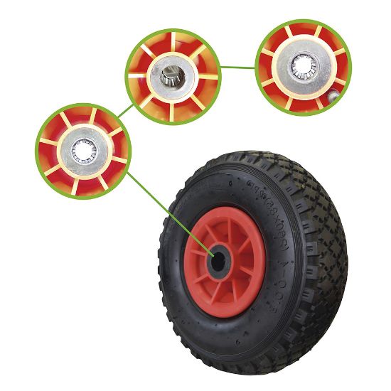 Imagem de RODA DE PLASTICO 3.00-4 (260X85) PARA REF. 52202