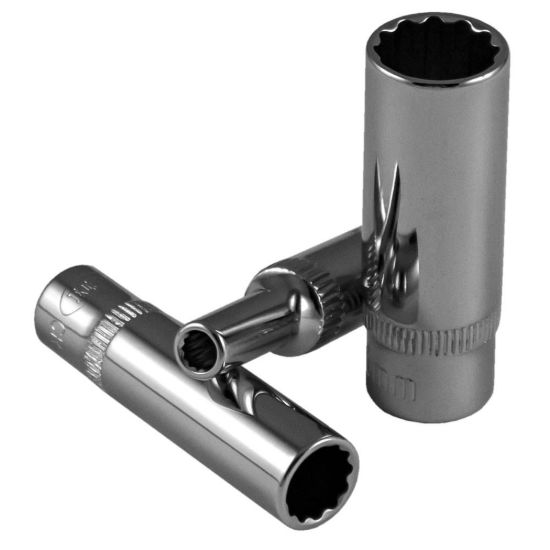 Imagem de VASO DE 1/4" 12 CANTOS 50MM LARGO CROMADO 5MM 