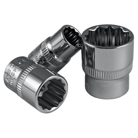 Imagem de VASO CORTO 12 CANTOS 3/8" DE 10MM - CROMADO