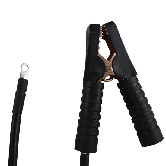 Imagem de CABO DE LANAcAMENTO PRETO PARA CARREGAR A BATERIA COM UM GRAMPO NO FINAL PARA RE