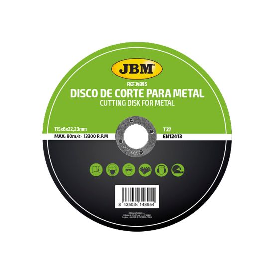 Imagem de T27 DISCO DE CORTE, 115 X 6 MM