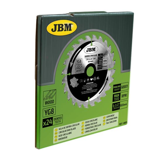 Imagem de SERRA CIRCULAR, 24 DENTES, 165 MM, PARA MADEIRA. PARA REF. 60007
