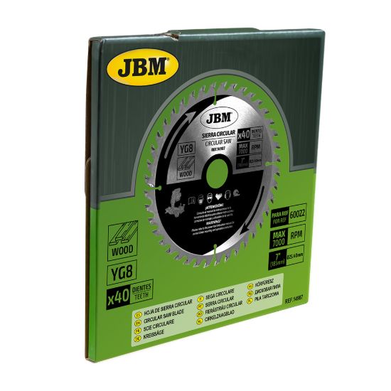 Imagem de SERRA CIRCULAR, 40 DENTES, 185 MM, PARA MADEIRA. PARA REF. 60022