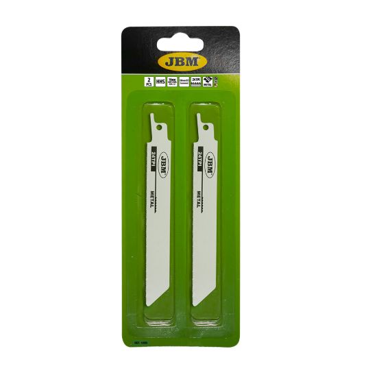 Imagem de CONJUNTO DE 2 PAcS LA‚MINAS DE SERRA RECIPROCADORA 150 MM 24TPI PARA METAL. PARA