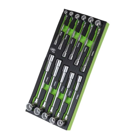 Imagem de 11 PAcS. CHAVE TIPO L REVESTIDA DE CARBONO, BANDEJA DE EVA