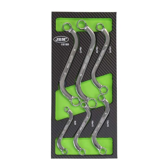 Imagem de BANDEJA DE EVA COM REVESTIMENTO CARBONO COM 6 CONJUNTOS CHAVES PORCA TIPO S-REVE