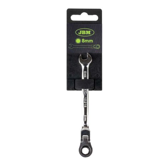 Imagem de CHAVE COMBINADA COM CABEAcA FLEXAVEL 8 MM - REVESTIMENTO DE ESPELHO