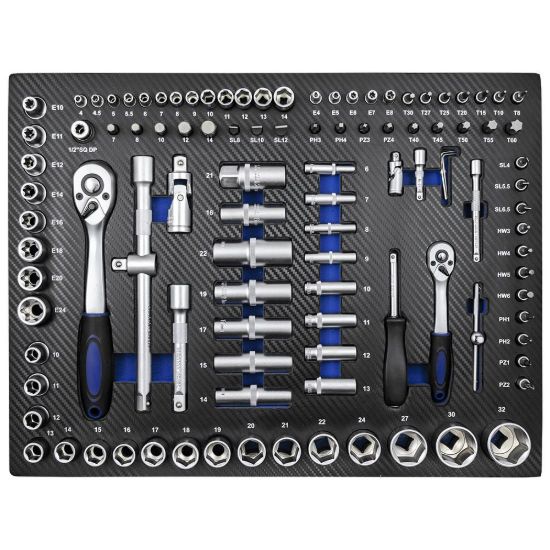 Picture of SET DE 4 MODULOS EVA CARBONO PARA CARRO DE HERRAMIENTAS - AZUL