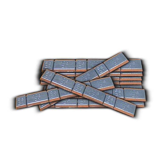 Imagem de CONTRAPESO DE CLIP ADESIVA DE AAcO EM PASTILHA DE 45GR