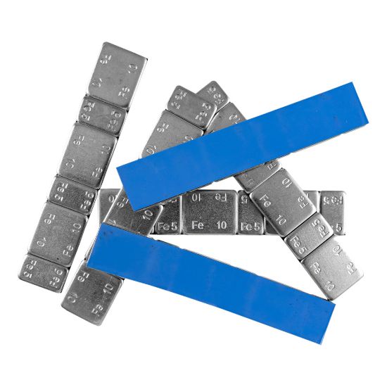 Imagem de CONTRAPESO DE CLIP ADESIVA DE FERRO EM PASTILHA DE 45GR