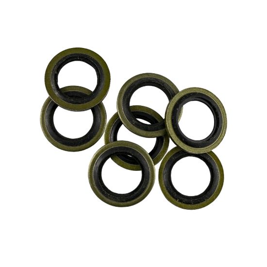 Imagem de ANILHAS PARA BUJAO CARTER FERRO-BORRACHA 14MM DIAM.