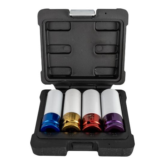 Imagem de KIT 4 CHAVES IMPACTO DE 1/2 PARA RODAS