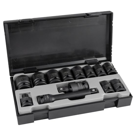 Imagem de KIT DE 13 CHAVES DE IMPACTO DE 1/2 HEX. + ADAPTADOR