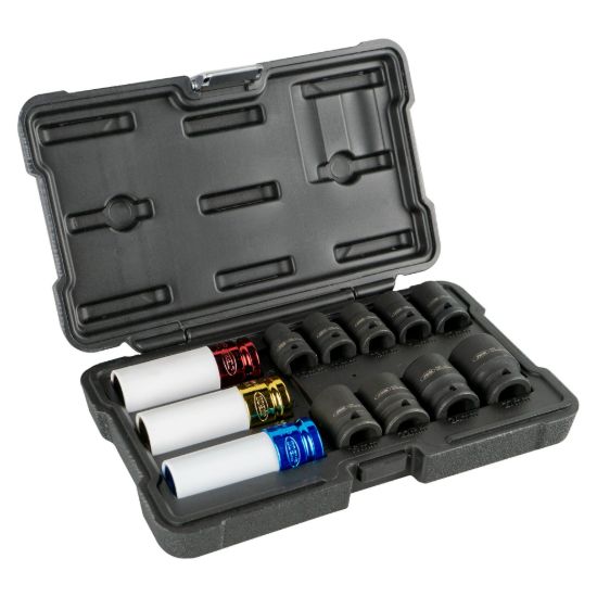 Imagem de KIT DE 12 CHAVES DE IMPACTO DE 1/2 HEX. - ESPECIAL EXTRAAcAO RODAS