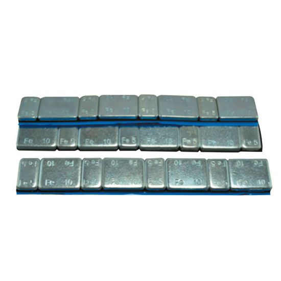 Imagem de CONTRAPESO DE CLIP ADESIVA FERRO EM PASTILHA DE 60GR (4X10GR., 4X5GR.)