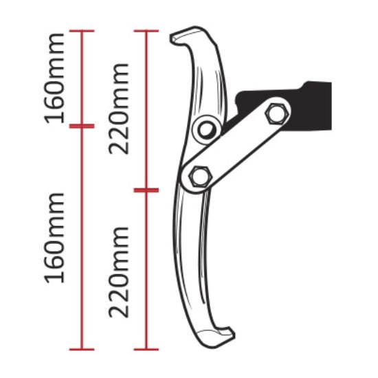 Imagem de EXTRATOR DE 3 GARRAS DE 95-200MM