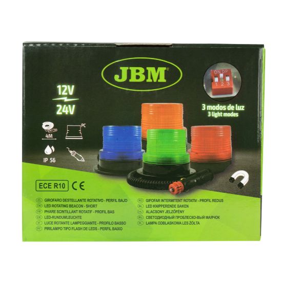 Imagem de LUZ DE EMERGASNCIA PERFIL BAIXO TIPO FLASH ROTATIVO