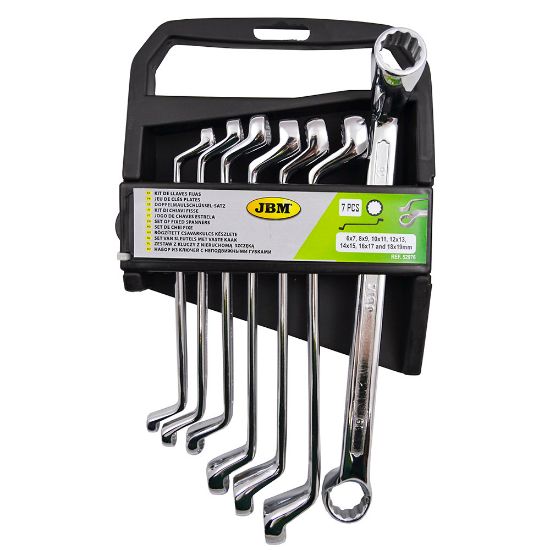 Imagem de JOGO DE 7 CHAVES FIXAS CURVADAS - ACABAMENTO BRILHANTE