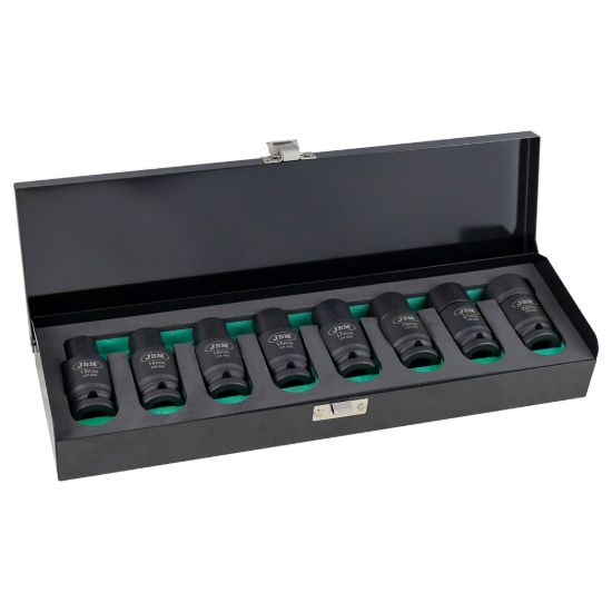 Imagem de KIT DE 8 CHAVES DE IMPACTO HEX. COM DUPLA POSIAcAO (FIXO / ARTICULADO)