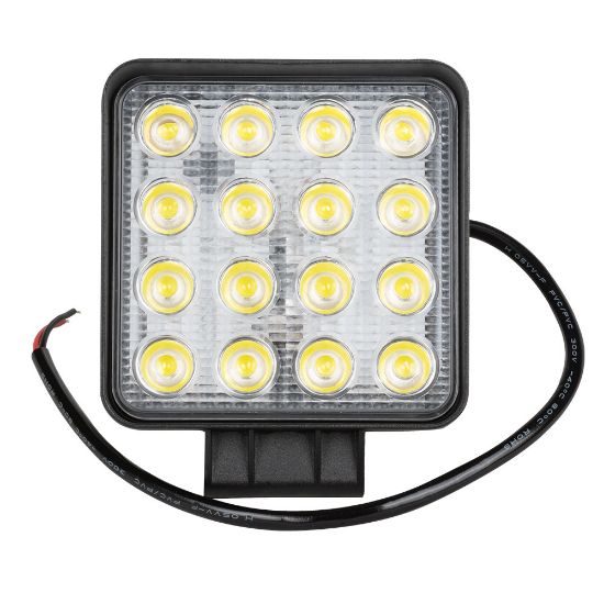Imagem de FOCO DE TRABALHO COM 16 LEDS 48W QUADRADO DE LUZ DISPERSA