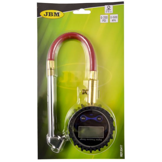 Imagem de COMPROVADOR DE PRESSAO DE PNEUMATICOS DIGITAL COM TUBO (0-15BAR)