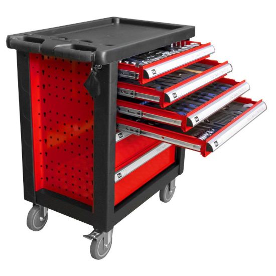 Imagem de CARRO DE HERRAMIENTAS 6 CAJONES ROJO CON DOTACIÓN
