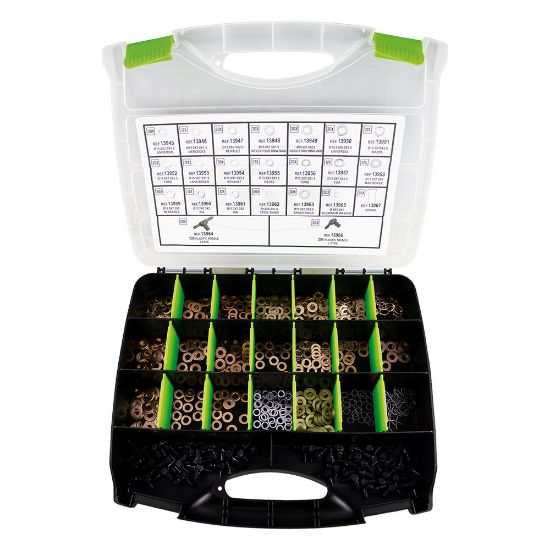 Imagem de ESTOJO DE ANILHAS DE COBRE PARA INJETORES 551 PCS