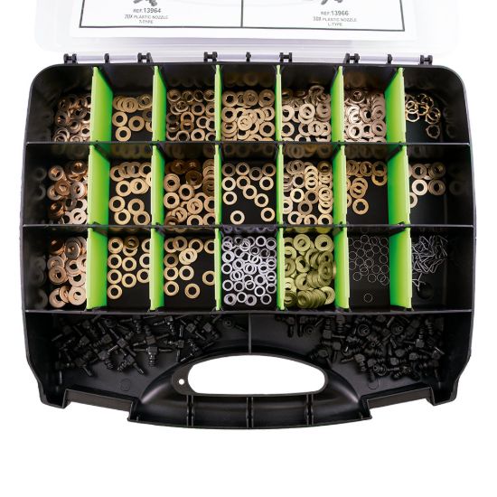 Imagem de ESTOJO DE ANILHAS DE COBRE PARA INJETORES 551 PCS