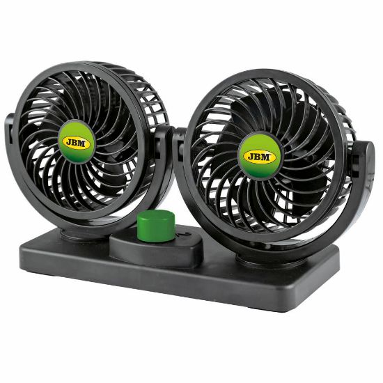 Imagem de VENTILADOR DUPLO DE CARRO 4 - 12 V