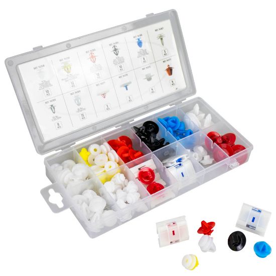 Imagem de JOGO DE 90 PAcS DE CLIPES PARA MOLDURAS+H13 DE RENAULT DACIA