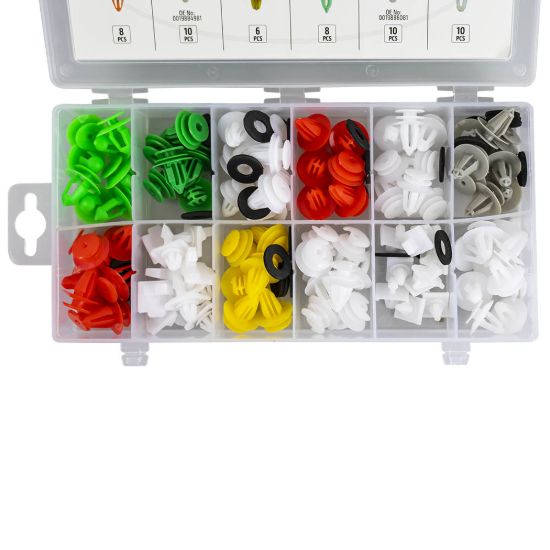 Imagem de JOGO DE 96 PAcS DE CLIPES PARA PAINEIS DE PORTA/MOLDURAS DE MERCEDES-BENZ