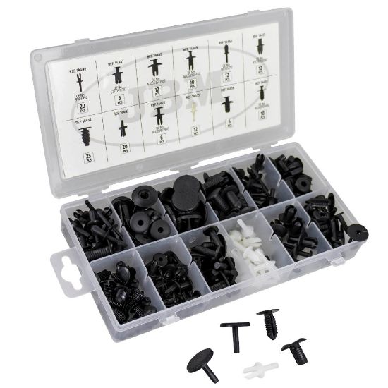 Imagem de JOGO DE 151 PAcS DE CLIPES PARA TAPEAcARIA DE MERCEDES-BENZ