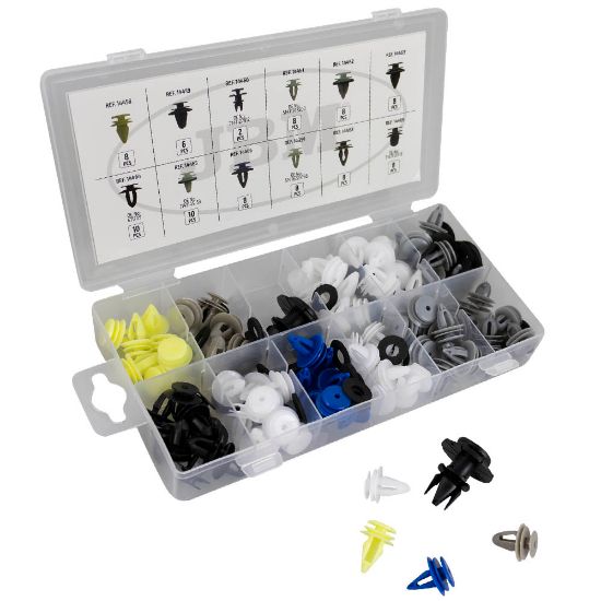 Imagem de JOGO DE 92 PAcS DE CLIPES PARA PAINEIS DE PORTAS/MOLDURAS DE BMW MINI