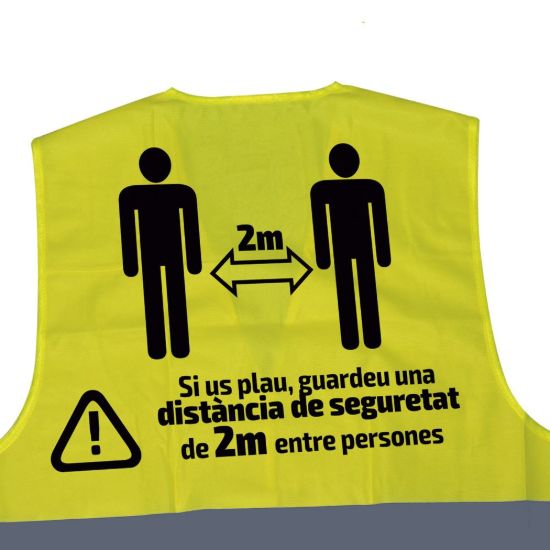 Imagem de CHALECO DE ALTA VISIBILIDAD SERIGRAFIADO - 2 METROS - CA
