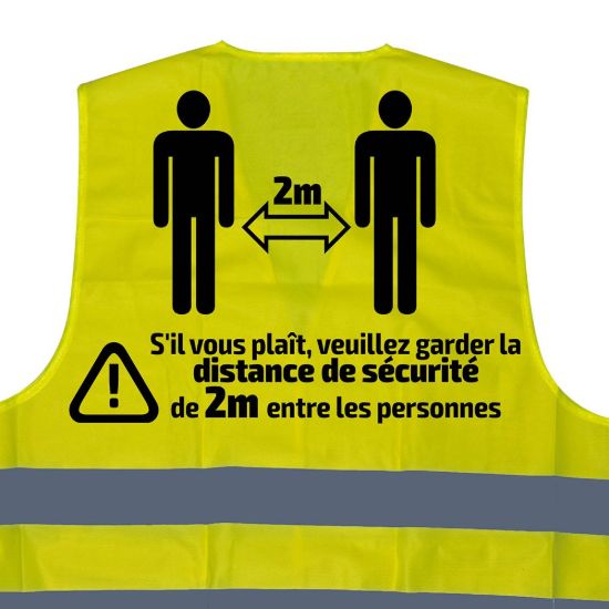 Imagem de CHALECO DE ALTA VISIBILIDAD SERIGRAFIADO - 2 METROS - FR