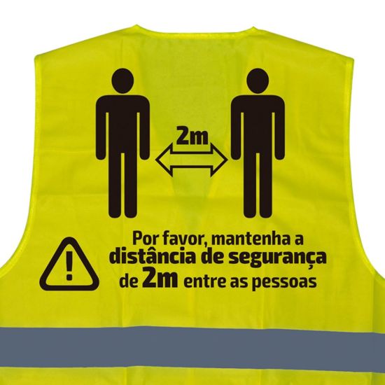 Imagem de CHALECO DE ALTA VISIBILIDAD SERIGRAFIADO - 2 METROS - PT