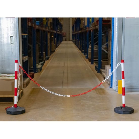 Imagem de CORRENTE DE PVC BRANCA/VERMELHA  - 5M