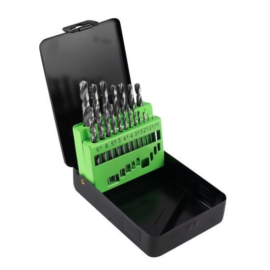 Imagem de KIT DE BROCAS ESPIRAIS HSS 4341, 1-10 MM