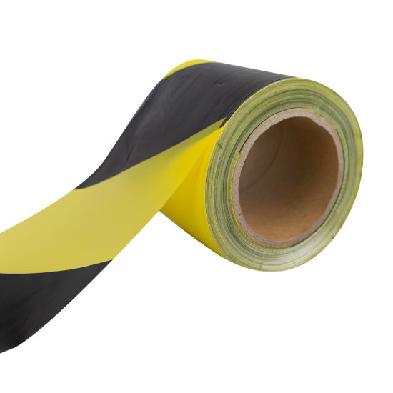 Imagem de FITA DE SINAL AMARELO/PRETO - 200M